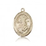 St. Catherine of Bologna oval medal (large)